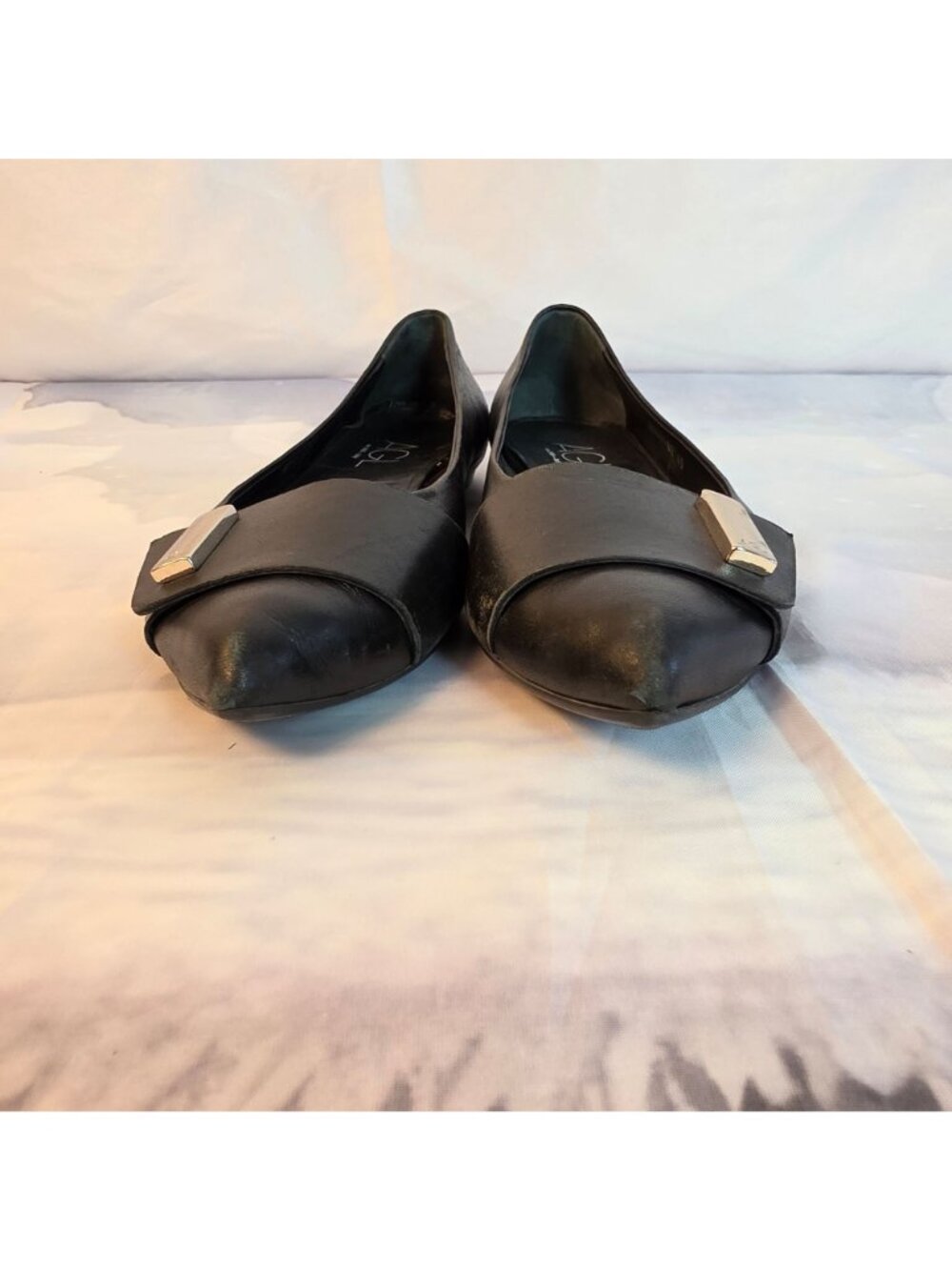 AGL Attilio Giusti Leombruni Italy Leather Pointed Skimmer Flats Women 40 - Picture 10 of 13